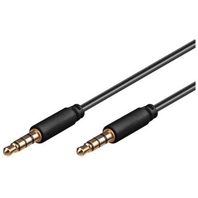 Câble audio Goobay - 3m Noir - Stereo 3.5mm - Publicité Câble audio Goobay - 3m Noir - Stereo 3.5mm - Publicité