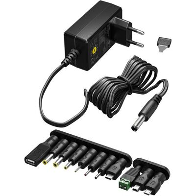 Goobay 64568 Universelle schwarze AC-Netzteil - Innenraum Goobay 64568 Universelle schwarze AC-Netzteil - Innenraum