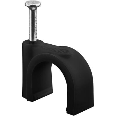 Goobay 64684 Cable Clamp - 12mm Black, 100 pcs Goobay 64684 Cable Clamp - 12mm Black, 100 pcs