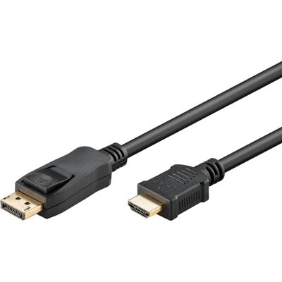 Goobay 64838 DisplayPort naar HDMI Adapter 5m Zwart Goobay 64838 DisplayPort naar HDMI Adapter 5m Zwart