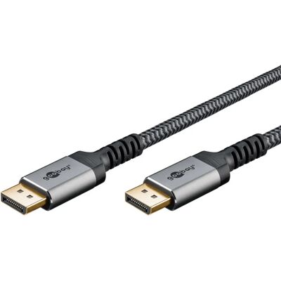 Câble DisplayPort Goobay 65264 - 1m, Gris, 8K, Gaming - Publicité Câble DisplayPort Goobay 65264 - 1m, Gris, 8K, Gaming - Publicité
