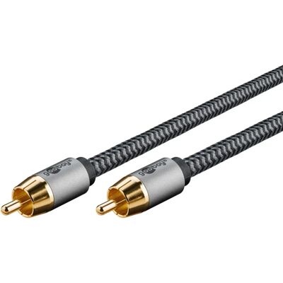 Goobay 65296 Audiokabel 5m RCA Silber - Audiotyp Goobay 65296 Audiokabel 5m RCA Silber - Audiotyp