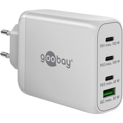 Goobay 65556 Hvid USB-C Oplader til Laptop & Smartphone - Hurtig Opladning Goobay 65556 Hvid USB-C Oplader til Laptop & Smartphone - Hurtig Opladning