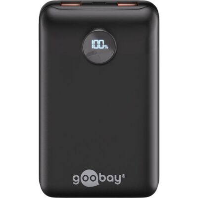 Goobay Power Bank Compact 20.000mAh - Draagbare & Ruimtebesparende Power Bank Goobay Power Bank Compact 20.000mAh - Draagbare & Ruimtebesparende Power Bank