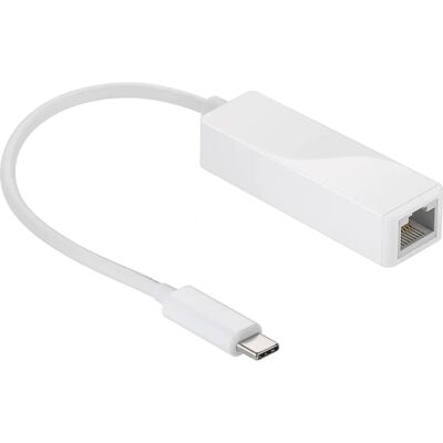 Goobay 66255 USB-C Ethernet Adapter - Vit - Laptop Dock Goobay 66255 USB-C Ethernet Adapter - Vit - Laptop Dock