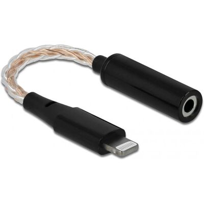 DeLOCK 66317 Handy-Kabel - Schwarz - 0,105 m - 3,5mm Lightning DeLOCK 66317 Handy-Kabel - Schwarz - 0,105 m - 3,5mm Lightning