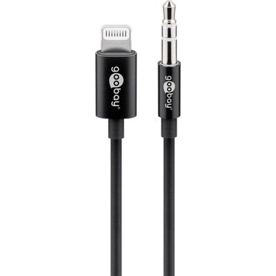 Cablu Lightning Goobay 66805 - Audio 3,5mm - 1m Cablu Lightning Goobay 66805 - Audio 3,5mm - 1m