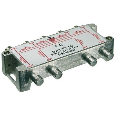 Divisore Satellite Goobay 67005 8 vie - Compatibile con segnali digitali Divisore Satellite Goobay 67005 8 vie - Compatibile con segnali digitali
