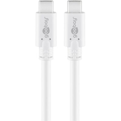 Goobay 67193 USB-C Kabel - 0,5m, Weiß - USB Kabel Goobay 67193 USB-C Kabel - 0,5m, Weiß - USB Kabel