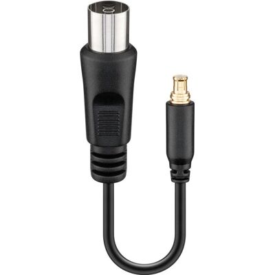Goobay 67227 coaxial cable - 0.1m - Black - TV Antenna Cable Goobay 67227 coaxial cable - 0.1m - Black - TV Antenna Cable