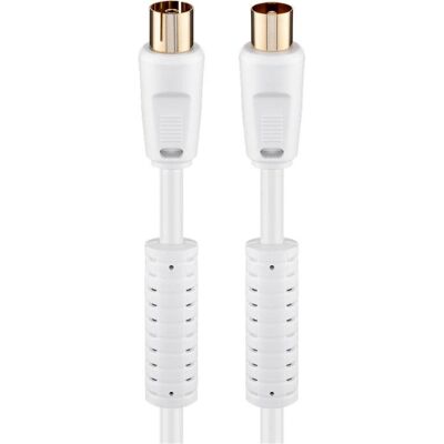 Cavo coassiale Goobay 67277 - 2,5 m bianco Cavo coassiale Goobay 67277 - 2,5 m bianco