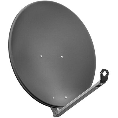 Goobay 67333 Antenne satellite - Parabolique, 80cm, 38.8dB, Aluminium - Antenne satellite Goobay 67333 Antenne satellite - Parabolique, 80cm, 38.8dB, Aluminium - Antenne satellite