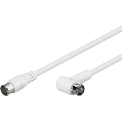 Goobay 67350 koaxiální kabel - 5 m, F konektor, bílá - Koaxiální kabel Goobay 67350 koaxiální kabel - 5 m, F konektor, bílá - Koaxiální kabel