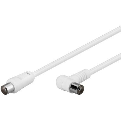 Goobay 67359 Coaxial Cable - 1.5m, White Goobay 67359 Coaxial Cable - 1.5m, White