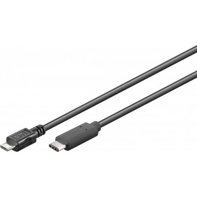 Goobay USB-C Micro-B 1m Musta Goobay USB-C Micro-B 1m Musta