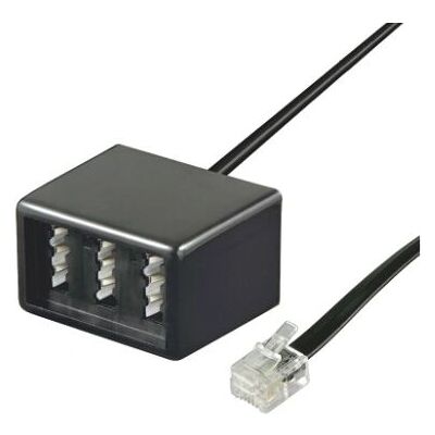 Goobay Telefonadapter RJ11 - TAE NFN Schwarz Goobay Telefonadapter RJ11 - TAE NFN Schwarz