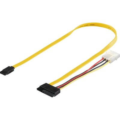 Cavo SATA Goobay 68175 - SATA 6 Gbit/s, 50cm, Nero, Rosso, Giallo Cavo SATA Goobay 68175 - SATA 6 Gbit/s, 50cm, Nero, Rosso, Giallo