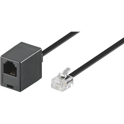 Cabo telefônico modular Goobay 68260 - 6m - Preto Cabo telefônico modular Goobay 68260 - 6m - Preto