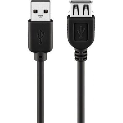 Cavo USB Goobay 68625 - Nero - 0,6m - USB 2.0 Cavo USB Goobay 68625 - Nero - 0,6m - USB 2.0