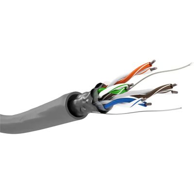 Câble réseau Goobay 68708 - 100m - Gris - Cat5e FTP - Publicité Câble réseau Goobay 68708 - 100m - Gris - Cat5e FTP - Publicité