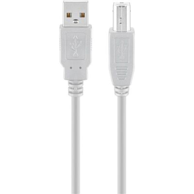 Câble USB Goobay 68712 - USB 2.0, 1,8 m, Gris - Publicité Câble USB Goobay 68712 - USB 2.0, 1,8 m, Gris - Publicité