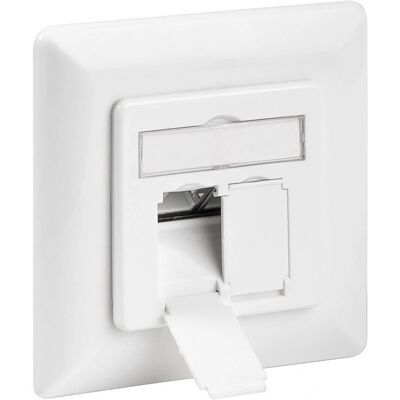 Prise murale Ethernet Goobay 68721 - Blindée, 2x RJ45 - Publicité Prise murale Ethernet Goobay 68721 - Blindée, 2x RJ45 - Publicité