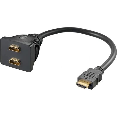 Goobay 68784 HDMI-kabel - 0,1m - Zwart Goobay 68784 HDMI-kabel - 0,1m - Zwart