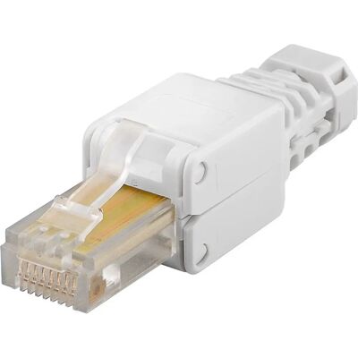 Goobay 68859 Connettore RJ-45 Bianco Cat.5e Senza Attrezzi Goobay 68859 Connettore RJ-45 Bianco Cat.5e Senza Attrezzi