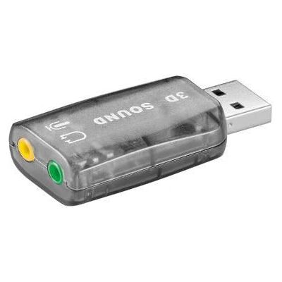 Tarjeta de sonido USB Microconnect 68878 - 2.0 Canales, Transparente Tarjeta de sonido USB Microconnect 68878 - 2.0 Canales, Transparente