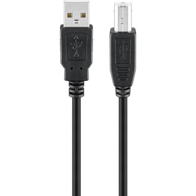 USB Kabel Goobay - 5m Rychlostní USB 2.0 A na B Černý USB Kabel Goobay - 5m Rychlostní USB 2.0 A na B Černý