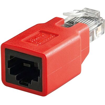Goobay 68912 kabelový přepínač pohlaví - Červený - RJ-45 Goobay 68912 kabelový přepínač pohlaví - Červený - RJ-45