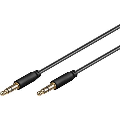 Goobay AVK 183-0050 Audio Kabel - 0,5m - Zwart Goobay AVK 183-0050 Audio Kabel - 0,5m - Zwart