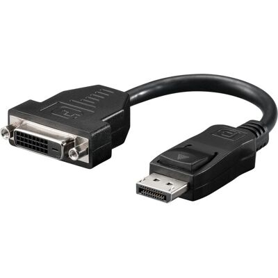 Goobay DisplayPort–DVI-D-adapteri - 0,2 m Musta Goobay DisplayPort–DVI-D-adapteri - 0,2 m Musta