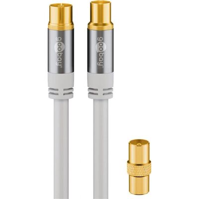 Goobay 70325 Koaxialkabel - 10 m - Weiß Goobay 70325 Koaxialkabel - 10 m - Weiß