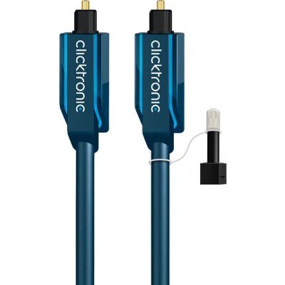 ClickTronic 2m Toslink Opto-Set Audiokabel - Blau ClickTronic 2m Toslink Opto-Set Audiokabel - Blau