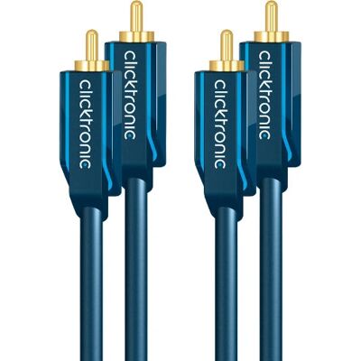 Cable de audio estéreo azul de 5m de ClickTronic - Tipo de audio Cable de audio estéreo azul de 5m de ClickTronic - Tipo de audio