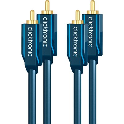 Cavo audio RCA stereo ClickTronic 70386 - 20m Cavo audio RCA stereo ClickTronic 70386 - 20m