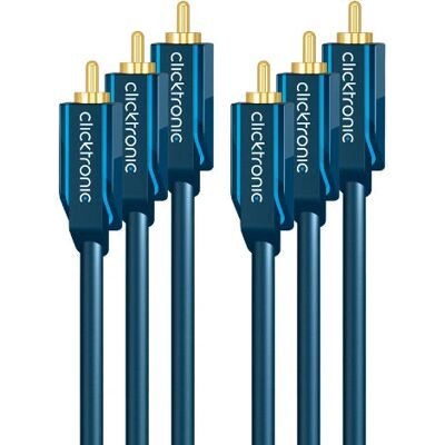 ClickTronic Marke Modell - 10m Blau RCA Video & Audio Kabel ClickTronic Marke Modell - 10m Blau RCA Video & Audio Kabel