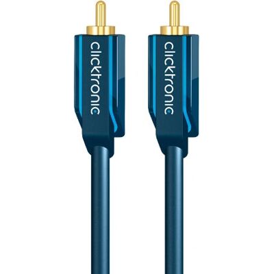 ClickTronic 2m RCA Äänikaapeli - Sininen, Kulta, Mono ClickTronic 2m RCA Äänikaapeli - Sininen, Kulta, Mono