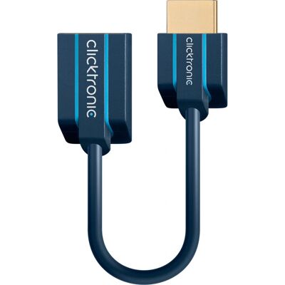 Câble HDMI violet 0,1 m ClickTronic - Haute Vitesse 4K 3D Ethernet - Publicité Câble HDMI violet 0,1 m ClickTronic - Haute Vitesse 4K 3D Ethernet - Publicité