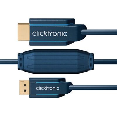 ClickTronic 70726 Video-Kabeladapter - 20 m HDMI DisplayPort Blau ClickTronic 70726 Video-Kabeladapter - 20 m HDMI DisplayPort Blau