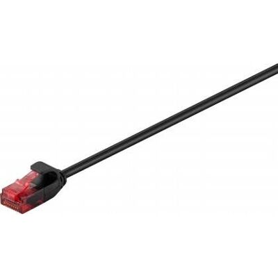 Goobay 71547 verkkokaapeli - 0,15 m - Cat6 U/UTP - Musta Goobay 71547 verkkokaapeli - 0,15 m - Cat6 U/UTP - Musta