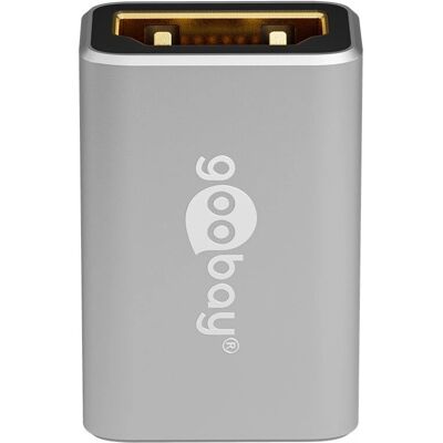 Goobay HDMI Adapter - 8K, Kultaa, Musta/Hopea - Videokaapeli Adapter Goobay HDMI Adapter - 8K, Kultaa, Musta/Hopea - Videokaapeli Adapter