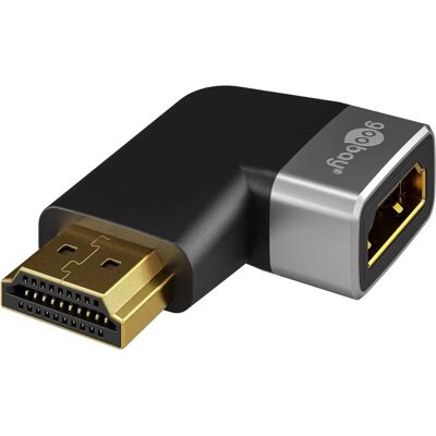 Goobay 72012 HDMI-sovitin - 8K @ 60Hz - Musta, Hopea Goobay 72012 HDMI-sovitin - 8K @ 60Hz - Musta, Hopea