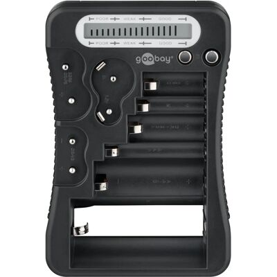 Goobay Batterietester - Batteriestatusanzeige für Standard- und Fotoakkus Goobay Batterietester - Batteriestatusanzeige für Standard- und Fotoakkus