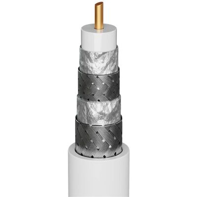Câble coaxial Goobay 74020 - 120 dB, 305 m - pour HDTV Câble coaxial Goobay 74020 - 120 dB, 305 m - pour HDTV