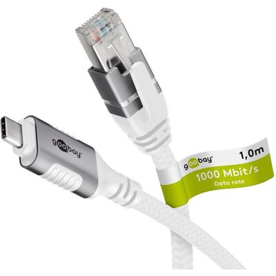 Goobay 74166 Networking Cable - White - 1.5m - Cat6 F/UTP Goobay 74166 Networking Cable - White - 1.5m - Cat6 F/UTP