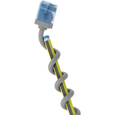 Goobay Ultra-flexibele Cat6A Netwerkkabel - Kort, Grijs Goobay Ultra-flexibele Cat6A Netwerkkabel - Kort, Grijs