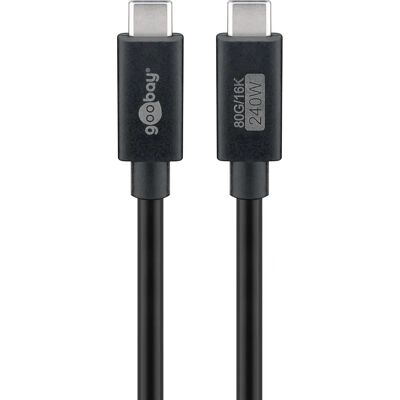 Kabel USB-C Goobay - 80Gbps, 240W, 16K/60Hz, USB4 Gen4 - Kabel USB-C Kabel USB-C Goobay - 80Gbps, 240W, 16K/60Hz, USB4 Gen4 - Kabel USB-C