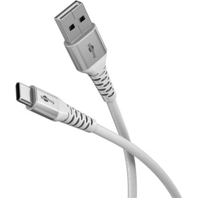 Goobay 74531 USB-kabel - 2 m, USB 2.0, USB-C til USB-A, Hvid Goobay 74531 USB-kabel - 2 m, USB 2.0, USB-C til USB-A, Hvid